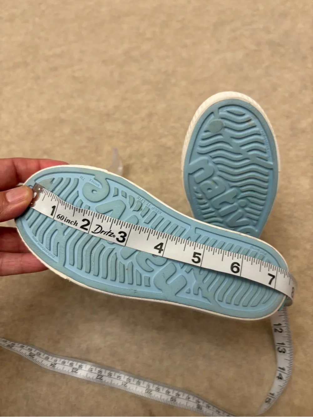 Native Jefferson Blue Orange Fox Slip On Water Comfort Shoes Little Boys Size 12